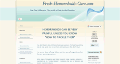 Desktop Screenshot of fresh-hemorrhoids-cure.com