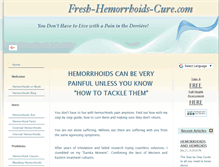 Tablet Screenshot of fresh-hemorrhoids-cure.com